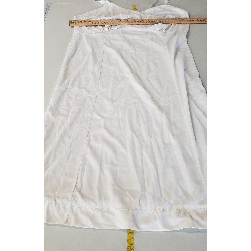 Slipfection Full Slip Women 38 White Vintage 70s  Nylon Tricot USA Coquette - Picture 6 of 7